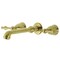 Kingston Brass KS7027NL Two-Handle Wall Mount Tub Faucet, Brushed Brass KS7027NL - alternate 1